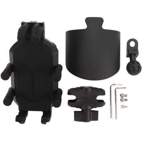 BUNTHAUS Support de téléphone pour moto avec amortisseur et verrouillage de sécurité, support de guidon réglable, adapté aux scooters et VTT (1/5)