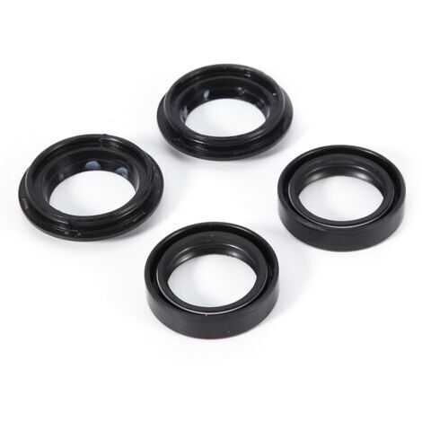 BUNTHAUS Joints d'amortisseur avant, jeu de joints de fourche haute précision noirs, 4 pièces, 33 x 46 x 10 mm, compatibles avec les motos CB400T HAWK 1980-1981