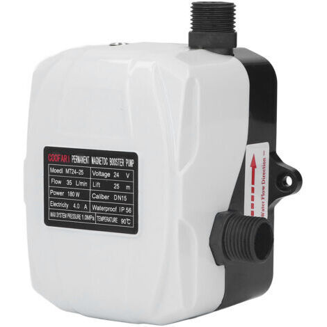 BUNTHAUS Pompe boost eau pression haute élévation 180WPour robinet cuisine et douche DC24VAugmentation débit et pression domestique