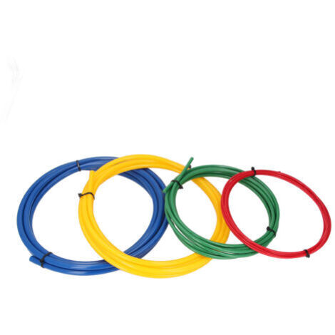 BUNTHAUS Lot de 4 cintreuses de tuyaux en cuivre AC 1/4 pouce, 3/8 pouce, 1/2 pouce, 5/8 pouce, 13 pieds de long, en plastique PE, outil de cintrage de tuyaux intégré