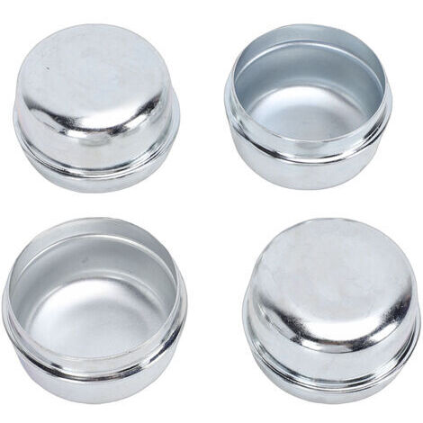 BUNTHAUS Capuchons anti-poussière pour essieu de remorque, 1.98 pouces, couvercles de graisse pour roulement en acier, pour bateau et véhicule de Camping de 2000 à 3500 lb, 4 pièces