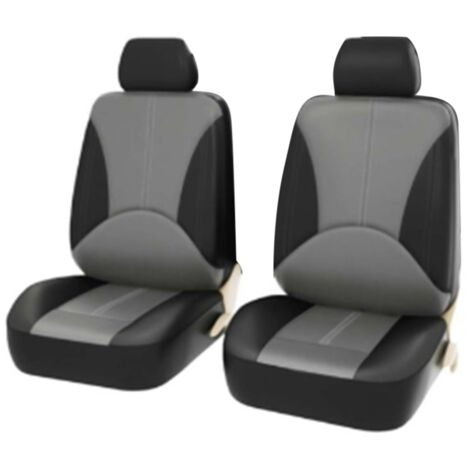 Eosnow Housses de siège auto universelles en cuir respirant, 4 pièces, accessoires d'intérieur pour SUV (1/5)