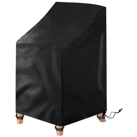 Sollbry Housse Chaise Jardin Empilable Imperméable, Tissu Oxford Housse Chaise Extérieur pour chaises de Jardin et de Balcon, Coupe-Vent, Anti-UV Housse Fauteuil Jardin - 7292120cm (1/4)