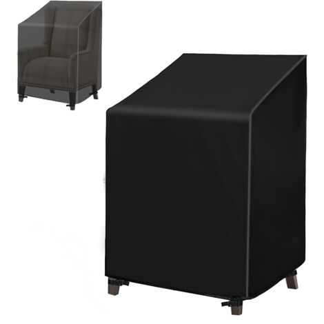 Sollbry 210D Oxford Housse de Protection pour chaises Imperméable (6575120/85CM), Housse de Fauteuil/de Salon de Jardin Exterieur Empilables (1/4)