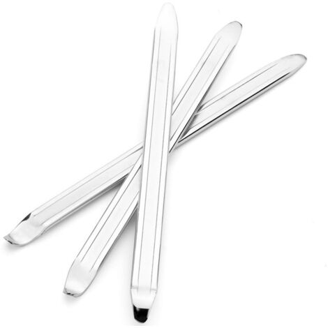 Sollbry 3 Pièces Démonte-Pneu, 25cm Démonte-pneus en Acier Au Manganèse Outils De Réparation De Décapant De Pneu De Cuillère pour Le Changement De Pneu De Voiture De Vélo De Moto De Vélo (Argent) (1/5)