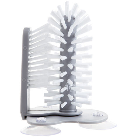 Sollbry 2 Pièces Brosse de Nettoyage Verre, Double Face Brosse à Verre, Brosse de Lavage Verre avec Ventouse, Convient pour Les Bars, Les Éviers de Cuisine (1/5)
