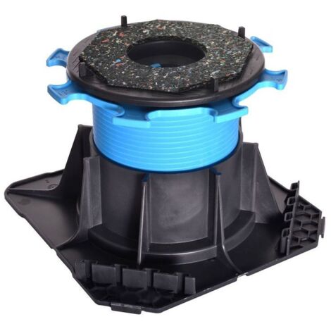 Jouplast – Plot réglable pour terrasse Cleman 80 à 130 mm – Carton de 20 pièces – Résistant au gel et aux UV – Pour dalles béton et grès cérame
