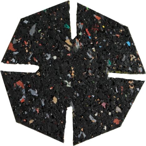 Gomme acoustique carton de 100 pièces en pneu recyclé – Cale universelle pour installation de terrasses – Ajustement précis pour nivellement