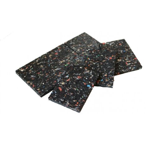 Centrale Brico – Cales en caoutchouc recyclé 90x60mm – Épaisseur 8mm – Imputrescibles et inamovibles – Pour isolation et ventilation lambourdes (1/3)