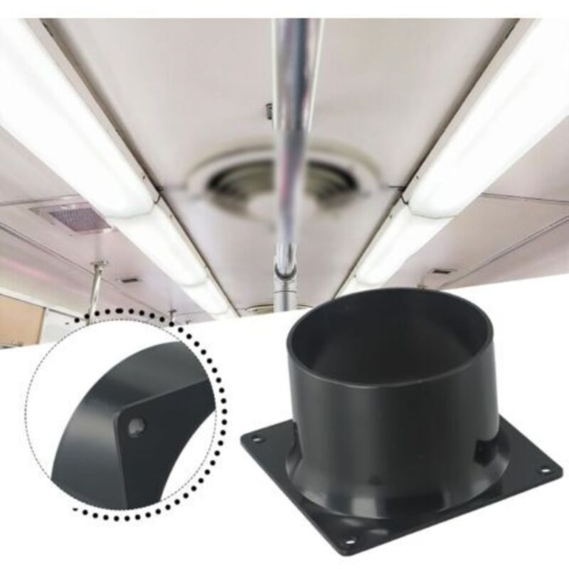 Adaptateur de réducteur pour tuyaux droits et connecteur d'extension pour conduits de chauffage/refroidissement/ventilation - 80-100 mm