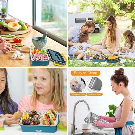 Repas Chaud Voiture Bureau Love Begans Lunch Box Chauffante Electrique Gamelle 1.5 L Boîte Repas En Acier Inoxydable 3 1 Lunchbox Isotherme 12V 24V 220V Chauffant Pour Voiture Camion Bureau, (Love Begans Repas Chaud Voiture Bureau Love Begans Lunch Box Chauffante Electrique Gamelle 1.5 L Boîte Repas En Acier Inoxydable 3 1 Lunchbox Isotherme 12V 24V 220V Chauffant Pour Voiture Camion Bureau, (Love Begans
