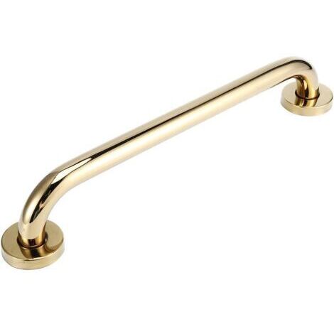 Barre d'appui de douche Salle de bainde sécurité Acier inoxydable Plaqué or Baignoire Main courante Barre à main de sécurité Accessoire de salle de bain 40cm