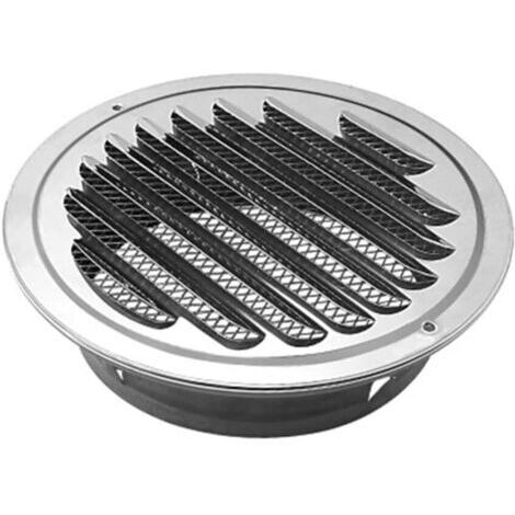 Aafgvc – Grille d'aération VMC en acier inoxydable 304 – Persienne inclinée 45° – Ø 200 mm pour ventilation salle de bain et cuisine (1/5)