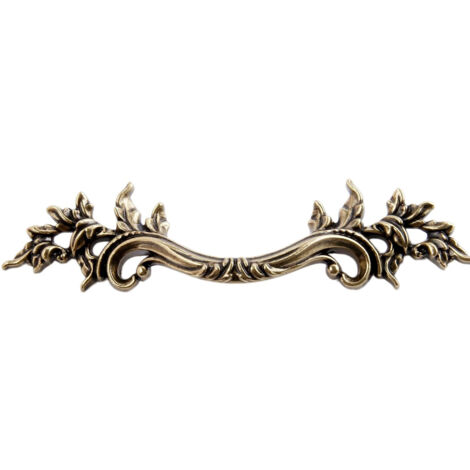 Ccykxa – Lot de 2 poignées de meuble vintage 148mm – Entraxe 64mm – Finition bronze – Pour tiroirs et armoires - 64mm-Entraxe (1/5)