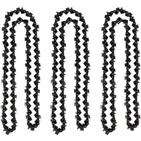 Lot de 3 Chaîne de tronçonneuse de 50 cm 0.325" 1,5 mm 76 maillons d'entraînement - compatible avec Timberpro 62CC, Hyundai et autres