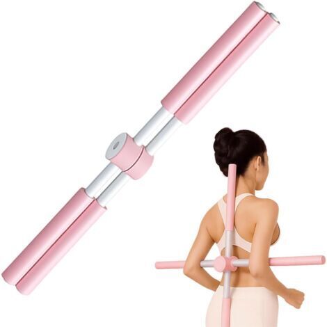 Correcteur De Postures Bâton De Yoga Croisé, Barre Yoga Pour Correction Posturale, Étireur Dorsal Et Redresseur Pour Le Haut Et Le Bas Du Dos, Outil Anti Bosse Pour Dos Et Cou