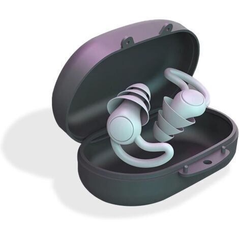 Bouchons d'oreilles professionnels antibruit, adaptés à la protection du conduit auditif, aux musiciens, aux fêtes, aux batteurs, une paire de gris