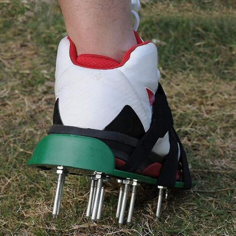 Chaussures Aérateur De Gazon COTINSE Chaussures Aérateurs De Gazon Manuelles - Pelle Incluse - Installation Facile - Taille Réglable 37-48