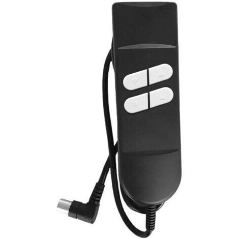 Télécommande pour fauteuil inclinable électrique - Télécommande pour fauteuil releveur avec commande manuelle, 4 boutons, 5 broches - Utilisée pour fauteuils inclinables à 2 moteurs, fauteuils releveu