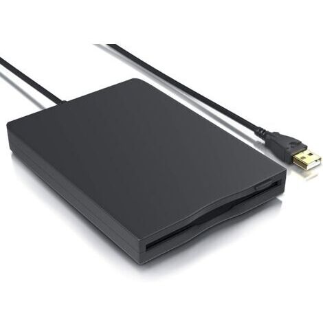 Ohjijinn Lecteur de Disquette Externe USB FDD 1,44 MB 3,5 Pouces 8,89 cm, Plug-and-Play PC et Mac
