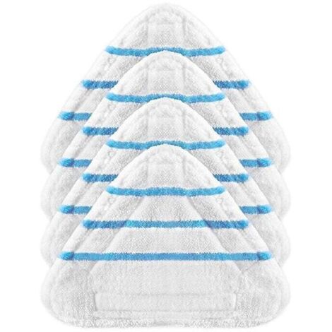 Debuns – Lot de 4 housses lingettes microfibre pour balai vapeur – Lavables en machine – Nettoyage efficace sols durs