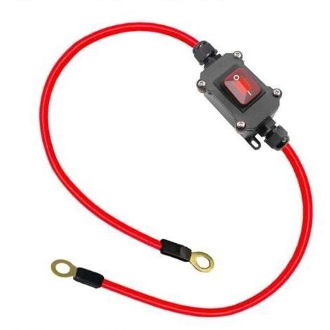 Interrupteur de Câblage DC12V DC12-24V DPST Double Face 25A IP67 avec Marche/Arrêt à Connexion/Déconnexion