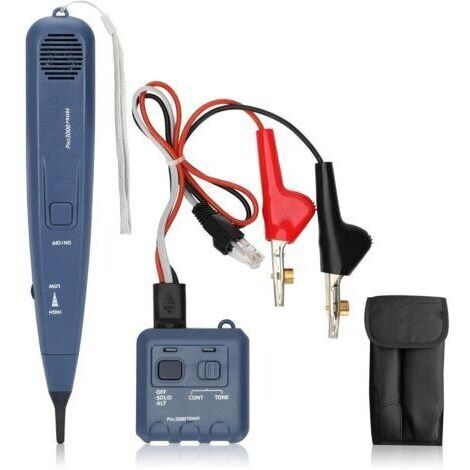 Kit de générateur et de sonde de ton Pro3000, outil électrique de toner, kit de toner et de sonde de fil, détecteur de ligne téléphonique portable avec technologie SmartTone