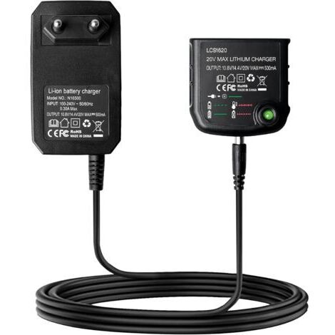 Chargeur au lithium 18 V/20 V, 18 V pour batterie Black & Decker, BL2018, BL2018-XJ, BL1518, LBXR20-OPE LBXR20, LB20, LBX20, LBX4020, LB2X4020, LBXR2020-OPE BL1514