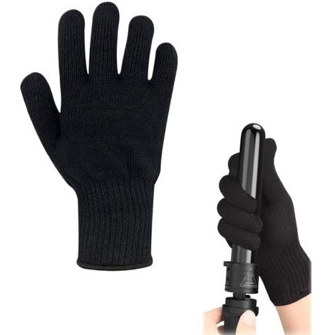 Gants professionnels résistants à la chaleur,Gants de Protection Contre la Chaleur,Anti-Brûlure pour les Mains,gants de protection contre la chaleur pour coiffure（22cm）