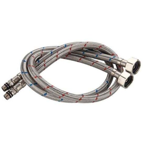 Alovez – Tuyau de raccordement flexible 60 cm – Acier inoxydable 304 – Résistance 0℃ à 90℃ – Pression 10 bars – Débit 28L/min