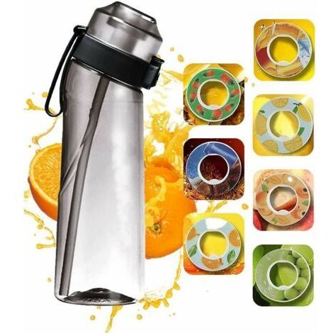 Gabrielle – Bouteille Air Up 650 ml – Gourde avec goût – Kit de démarrage 7 capsules – Anti-fuite pour gym et extérieur – Plastique alimentaire sans BPA