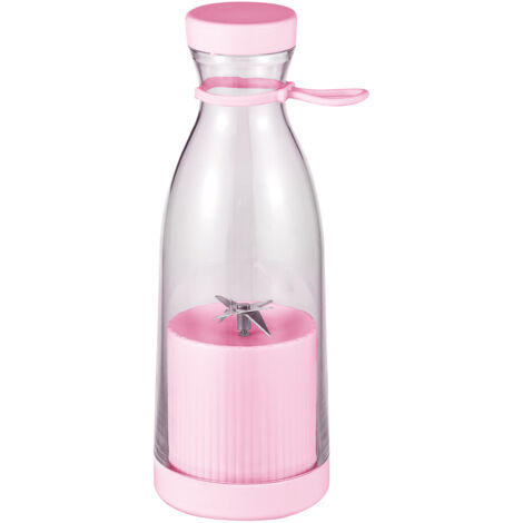 Decdeal – Mini mélangeur électrique portable 380 ml – 6 lames pour smoothies et jus – Batterie rechargeable intégrée – Idéal pour voyages et cuisine