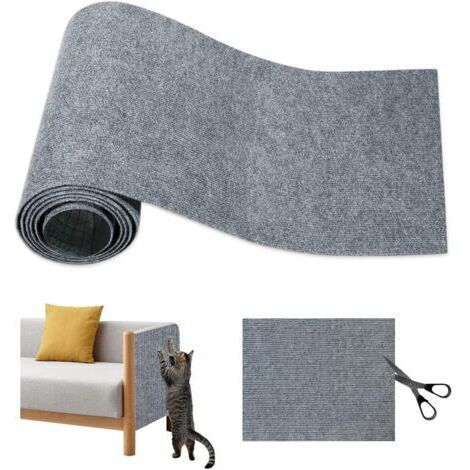 Protection anti-griffures pour canapé pour chat,griffoir autocollant, protection pour canapé anti-griffes pour chat, protection pour griffoir pour chat - 40 × 200 cm gris clair (1/5)