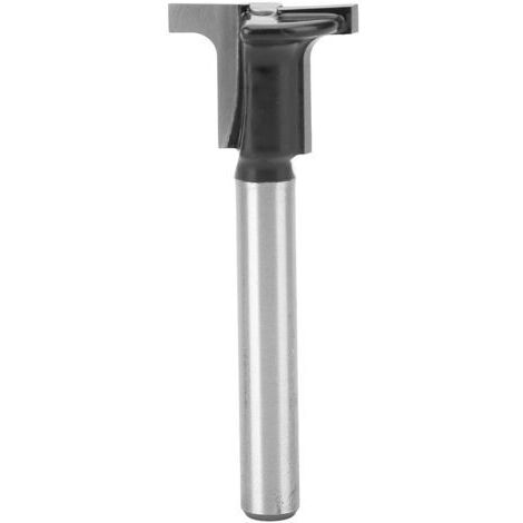 Decdeal Mèche de routeur à trou de serrure à fente en T, tige de 1/4 de pouce, 3/8 à 1/2 lames de diamètre, fraise à rainurer pour le travail du bois (1/5)