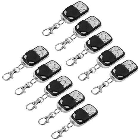 Ouvre-porte de garage universel, clone électrique, télécommande 433mhz, porte-clés de remplacement avec batterie, 10 pièces (1/5)