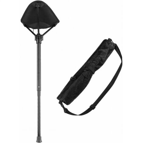 Cyslmuk – Tabouret de jardin pliant léger réglable en hauteur – Capacité 125 kg – Sac de rangement inclus – Pour camping et pêche (1/5)