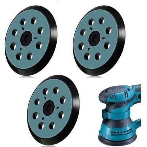 3Pcs Plateau Ponceuse pour 125mm, Plateau de Ponçage 8 trous pour Makita BO5041 M9202B M9204B DBO180 (1/5)