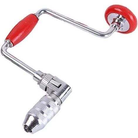 Chignole Ancienne (vilebrequin) Perceuse à Main – Acier Et Bois