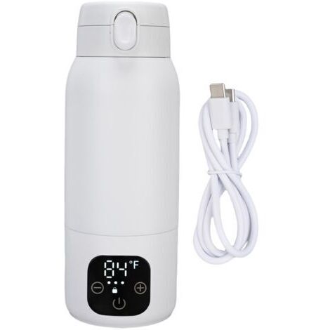 TONYSA Bouilloire électrique de voyage sans fil 500ml, en acier inoxydable 316, petit chauffe-eau Portable USB, café pour thé et lait