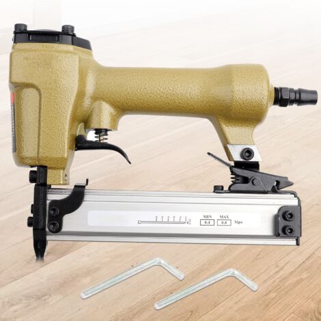 Tonysa – Agrafeuse pneumatique 2 en 1 60-100psi – Longueur clou 10-25mm – Outil pour meubles et décoration intérieure – Ergonomique et puissant