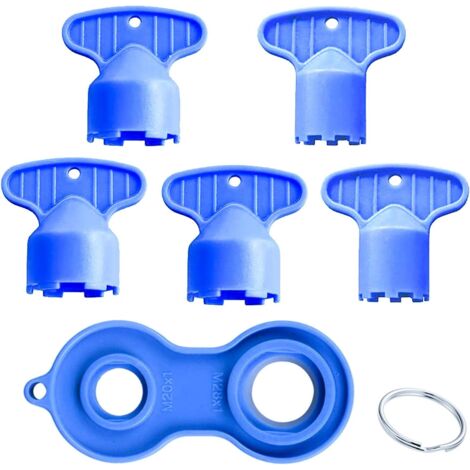 Lot de 5 clés pour aérateur de robinet Cache, tailles M 16,5/18,5/21,5/22,5/24, avec 1 clé pour aérateur de robinet de rechange pour aérateur de robinet économe en eau.