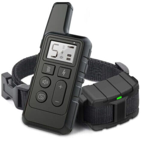 Dog Shock Collar 500M Dog Training Collar with Remote Rechargeable IPX7 Waterproof Electronic Collar for Small and Medium Dogs Black