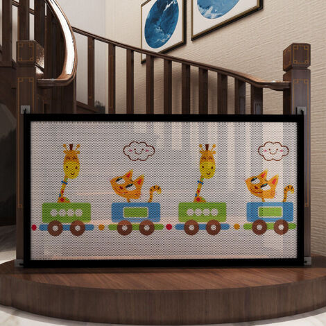 Choyclit – Barrière de sécurité extensible pour bébé – L89cm H85cm – Installation intérieure/extérieure – Maille résistante en aluminium - L89cmH85cm