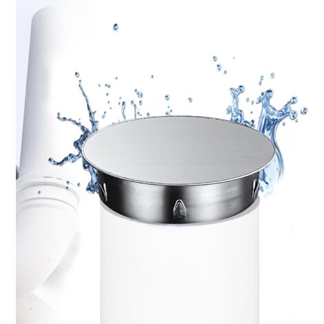 Roleader – Couvercle de trou de cheminée Ø 150 mm – Acier inoxydable 201 – Anti-désodorisation – Installation facile sans outils