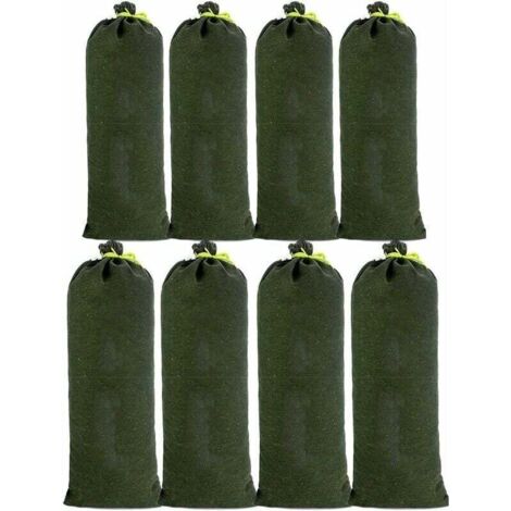 8pcs Sac a Sable en Toile Boudin Anti Inondation Contre Sable Inondation Les Modèles Améliorés ne se Fanent pas pour Drainage pour Garage Magasin Ecole Gare Bâtiment Usine Entrep (30x70cm)