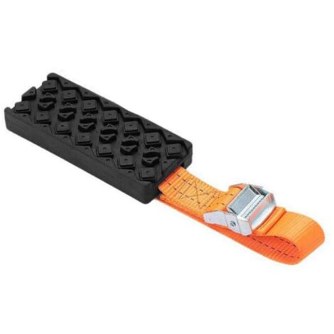 Ensoleille – Tapis de traction antidérapant pour véhicule tout-terrain – Récupération boue, sable, neige – Surface résistante à l'usure – Sac de rangement inclus