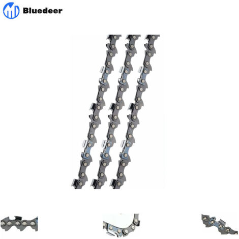 Bluedeer – Lot de 3 chaînes de tronçonneuse 3/8'LP 52 maillons 1,1mm 35cm – Faible rebond et vibration – Compatible Bosch AKE 35, Einhell, Husqvarna, Makita - AKE 35 S AKE