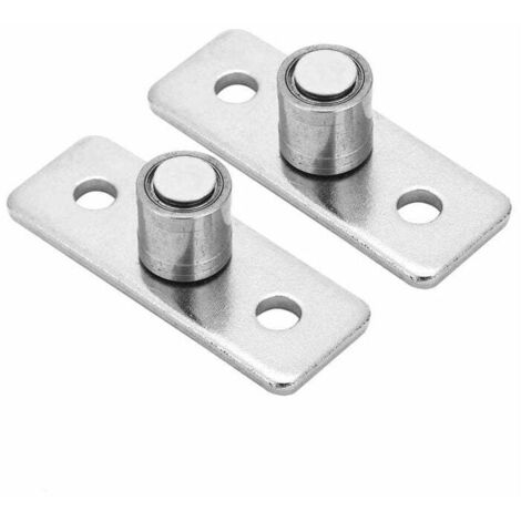 Ensoleille – Guide de plancher de porte coulissante en acier inoxydable – Lot de 2 – Résistance à la corrosion – Installation silencieuse – Pour portes en bois et grange