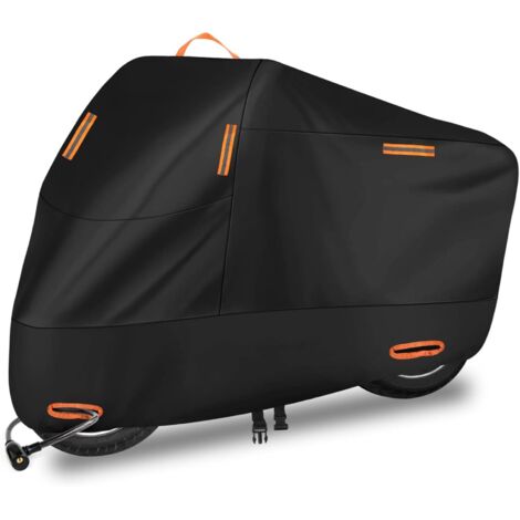 Sollbry – Housse de moto 210D imperméable – Tissu Oxford résistant – Bandes réfléchissantes – Protection UV – Sangles coupe-vent (1/5)