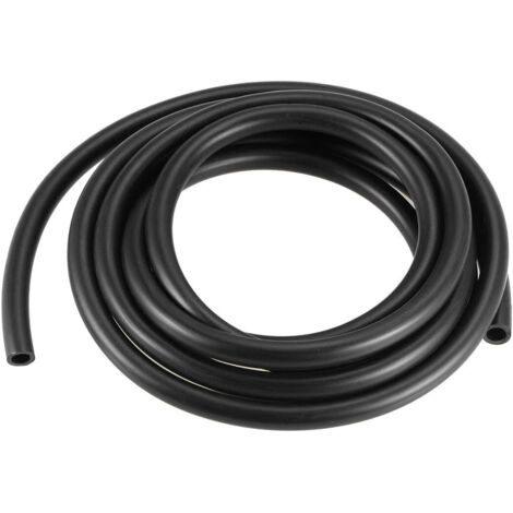 Tuyau Tube Caoutchouc nitrile-butadiène NBR 6mm Diamètre intérieur 9mm Dia. exté. 2,5m Long Rond Tuyau eau Noir 1Pcs (1/4)